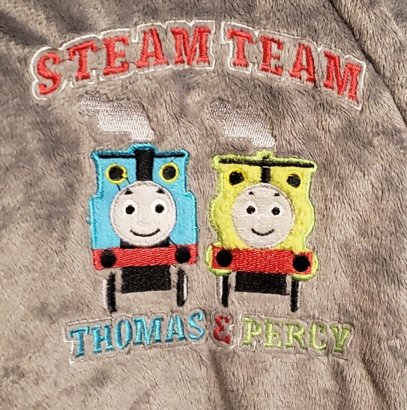 Baby Snow or Outdoor heavy bodysuit. Thomas the Train. Size 0-3m. Gently used. - Picture 3 of 3